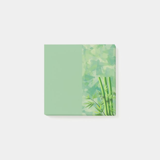 Bambus Post-it Notes Klebezettel (Vorderseite)