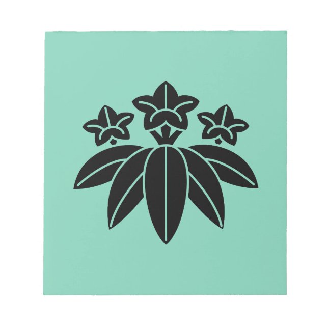 Bambus-Stil-Enzian Notizblock (Vorderseite)