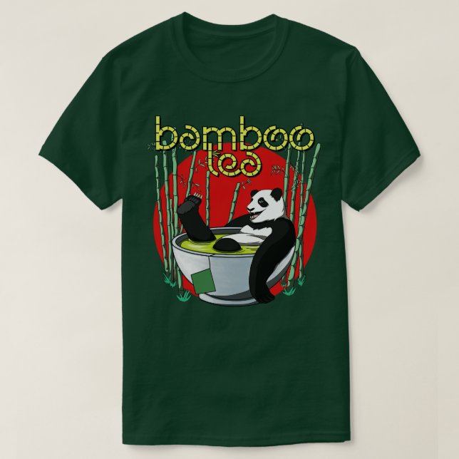 Bambus-Teetrinker-Panda T-Shirt (Design vorne)
