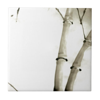 Bambus und Blätter Fliese