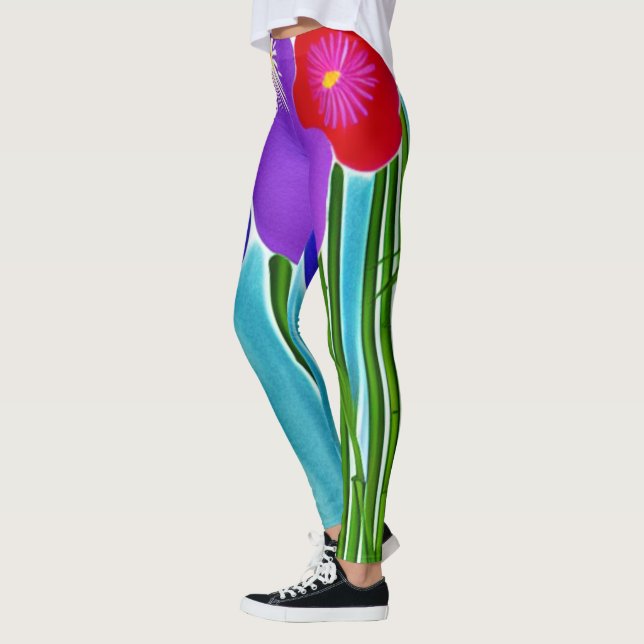 Bambus und Hibiskus Leggings (Links)