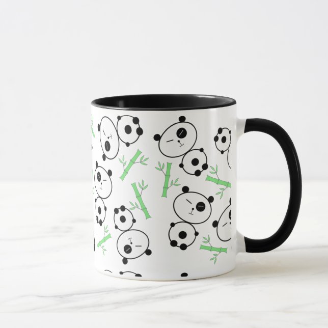 Bambus und Pandas Tasse (Rechts)
