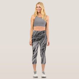 Bambus verlasse vertikal capri leggings