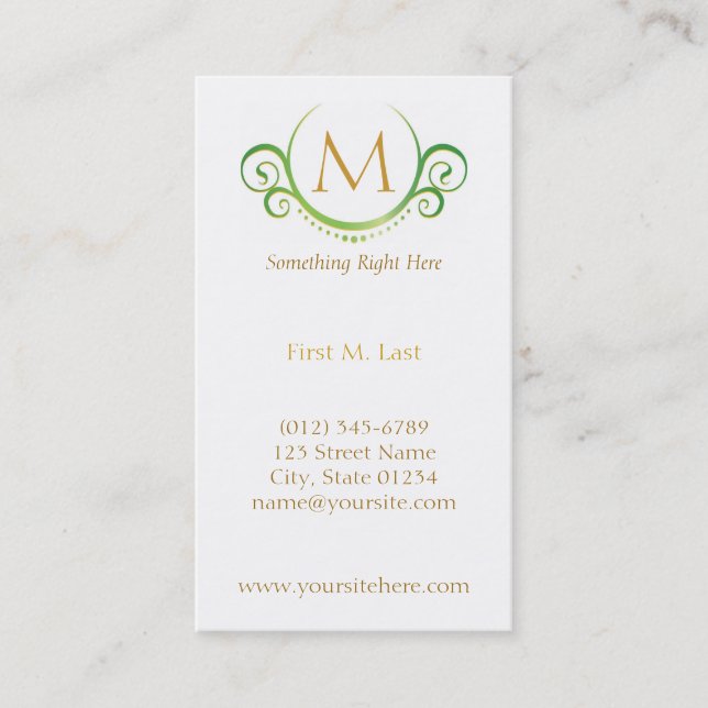 Bambus Visitenkarte (Vorderseite)