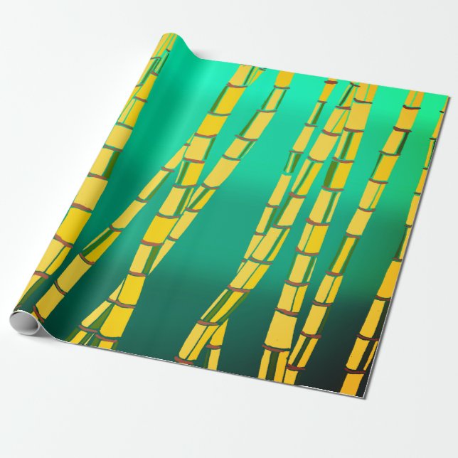 Bambus-Wrapping-Papier Geschenkpapier (Ungerollt)