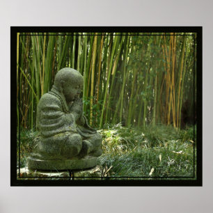 Bambusbuddha-Druck -24x20 - anderes sortiert Poster