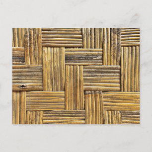 Bambusgewebe Postkarte