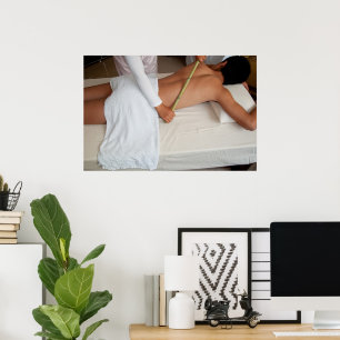 Bambusmassage an den Rippen Poster
