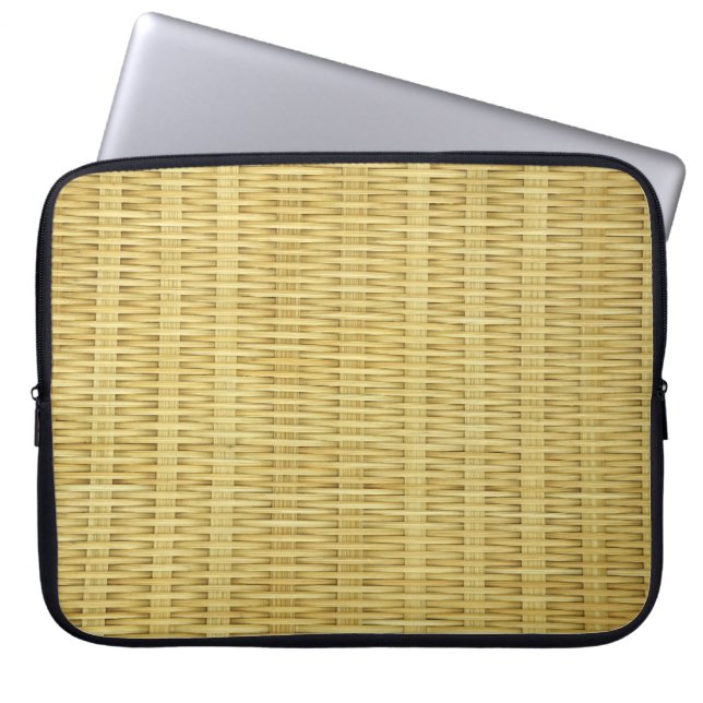Bambusstreifen Laptopschutzhülle (Vorderseite)