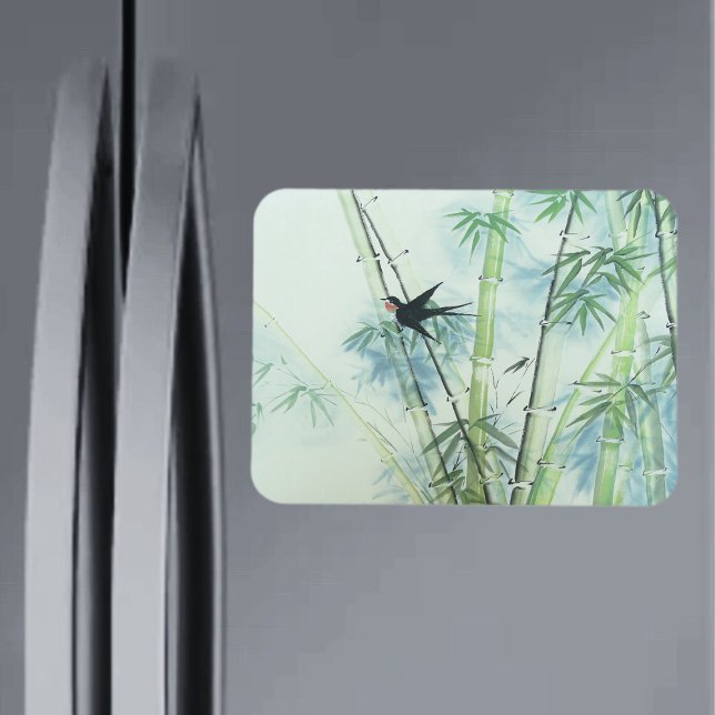 Bambuswald - grün magnet (Von Creator hochgeladen)