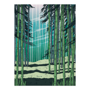 Bambuswald Poster