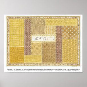 Bamidbar: Im Wilderness-Poster mit Text Poster