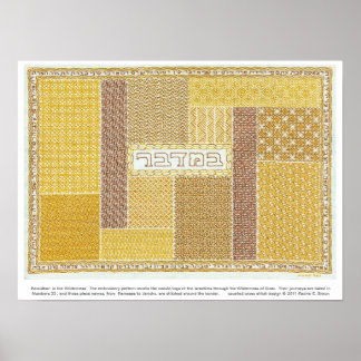 Bamidbar: Im Wilderness-Poster mit Text Poster