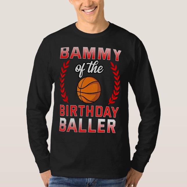 Bammy of the Birthday Boy Basketball Bday Celebrat T-Shirt (Vorderseite)