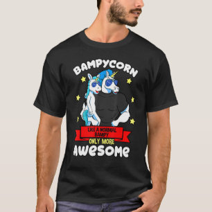 Bampycorn 1 Kid Fathers Day Bampy Unicorn Granddad T-Shirt