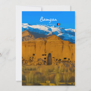 Bamyan, Afghanistan - Buddha-Kliffental Einladung