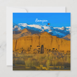 Bamyan, Afghanistan - Buddha-Kliffental Einladung