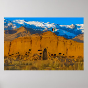 Bamyan, Afghanistan - Buddha-Kliffental Poster
