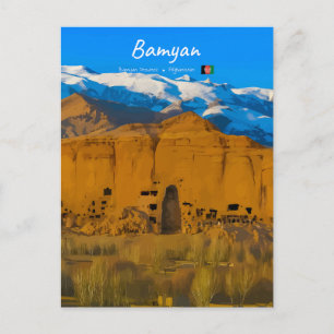 Bamyan, Afghanistan - Buddha-Kliffental Postkarte