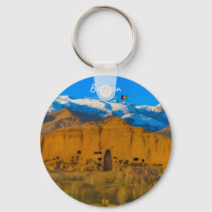 Bamyan, Afghanistan - Buddha-Kliffental Schlüsselanhänger
