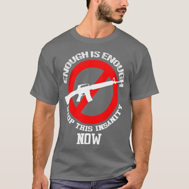 Ban Assault Rifles NOW Ban AR15 Guns T-Shirt (Vorderseite)