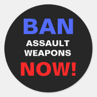 Ban Assault Waffen Now! Politischer Protest