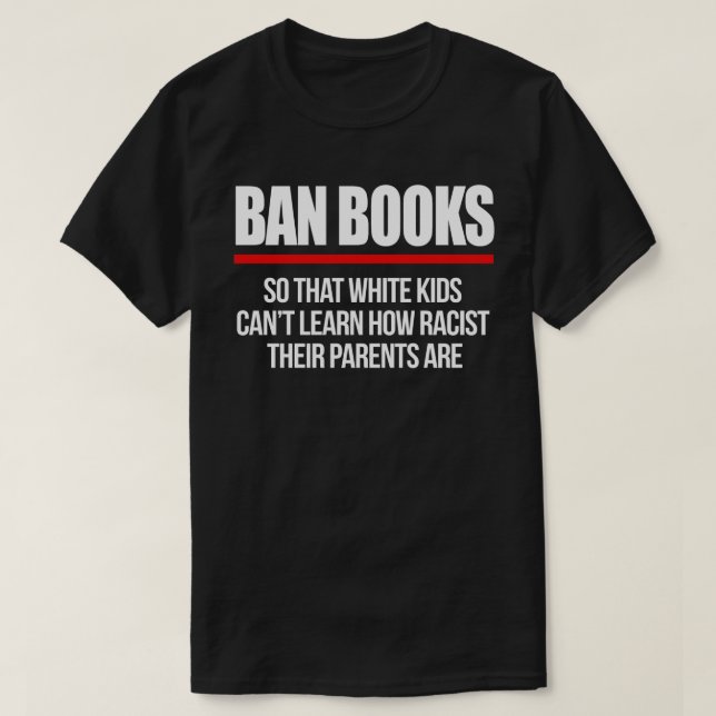 Ban Books, damit weiße Kinder keinen Square Sticke T-Shirt (Design vorne)