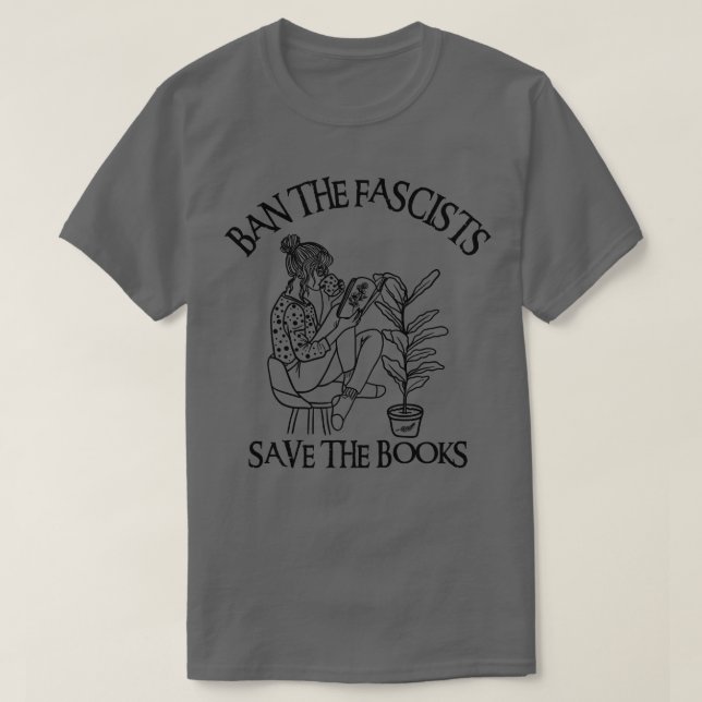 Ban Die Faschisten Rettete die Bücher 9 T-Shirt (Design vorne)