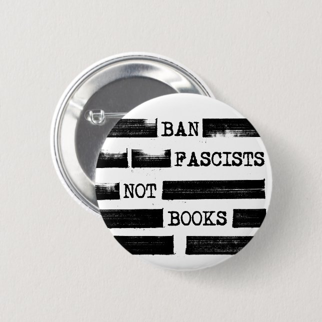 Ban Faschisten nicht Bücher erstellt Button (Vorne & Hinten)