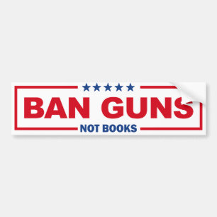Ban Guns Not Books Autoaufkleber