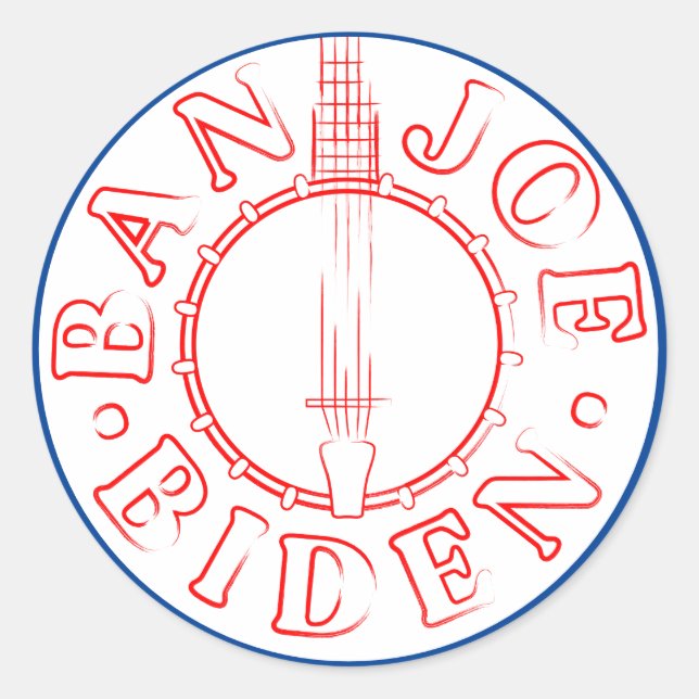 Ban Joe Biden Banjo Sticker (Vorderseite)