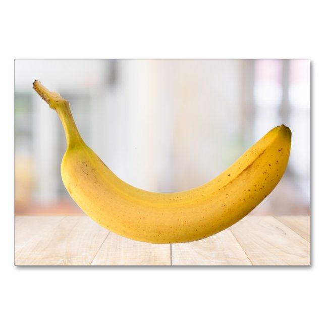 Banana ABA Tact Labeling Flashcard | Bildkarten Tischnummer (Vorderseite)