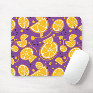 Banana Ananas Cherry Citrus Fruchtmuster M Mousepad