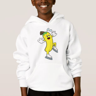 Banana at Ice Skaten mit Ice-Skaten.PNG Hoodie
