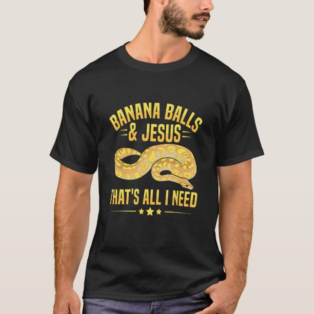 Banana-Ball-Python für einen Ball-Python-Züchter T-Shirt (Vorderseite)