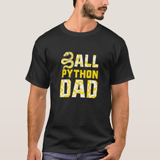Banana Ball Python Herpetologist Ball Python Dad H T-Shirt (Vorderseite)
