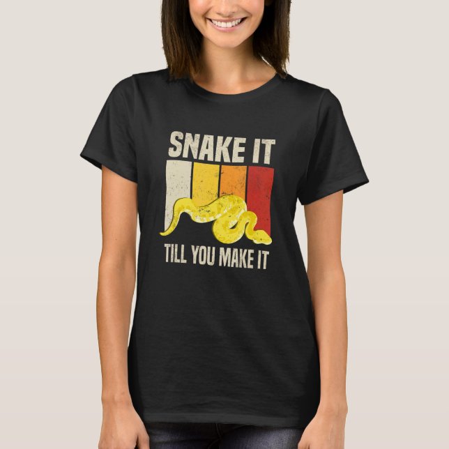 Banana Ball Python Schlange Reptil T-Shirt (Vorderseite)