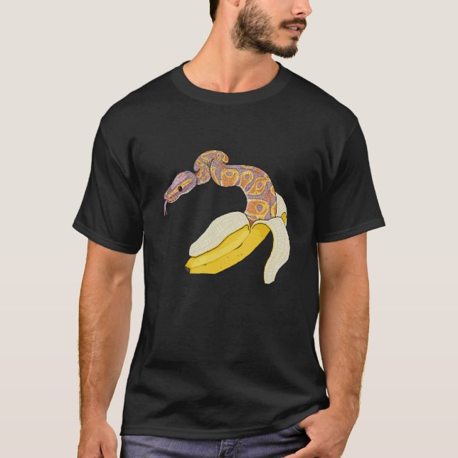 Banana Ball Python Snake Reptile Herpetologin Oph T-Shirt (Vorderseite)