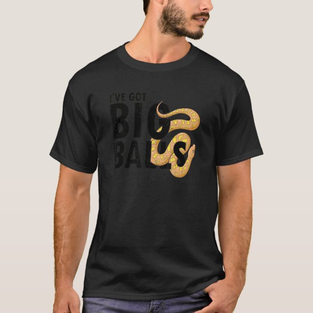 Banana Ball Python und Noodle Reptile Designs 32 T-Shirt (Vorderseite)
