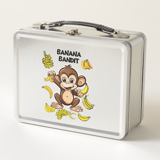 Banana Bandit Metall Brotdose (Vorderseite)
