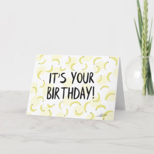 Banana Birthday Card Karte