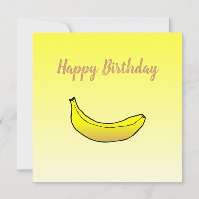 Banana Birthday Card Karte (Vorderseite)