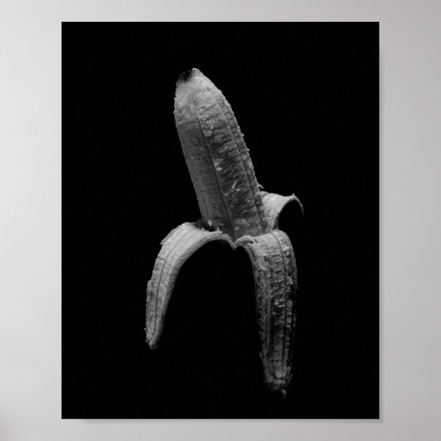Banana Black und White Portrait Poster (Vorne)