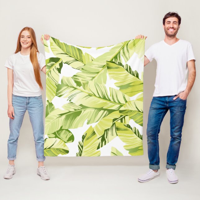 Banana-Blätter 4 Fleecedecke (Beispiel)