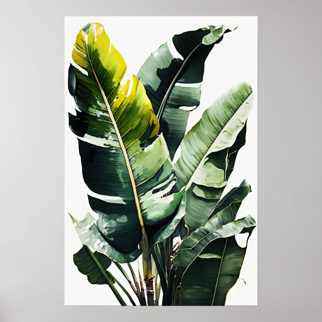 Banana Blätter Art Print Poster (Vorne)