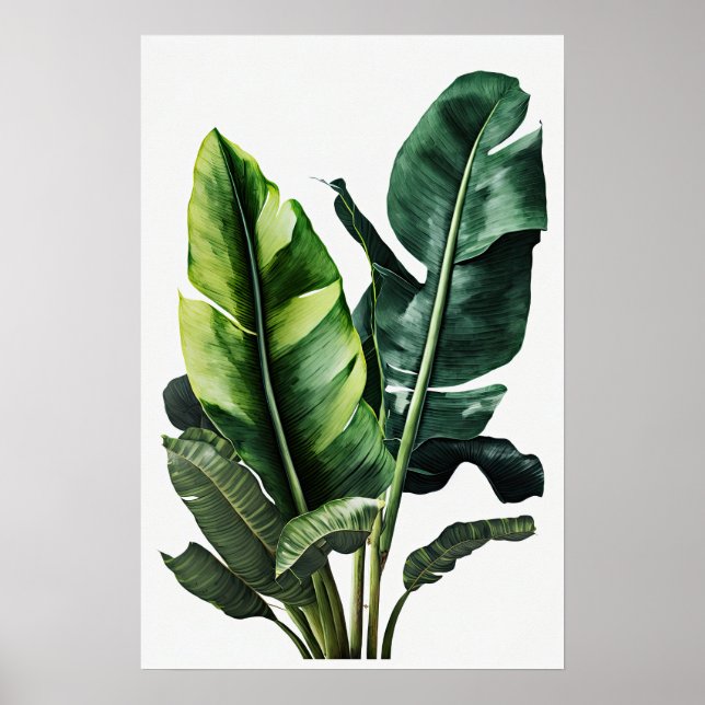 Banana Blätter Art Print Poster (Vorne)