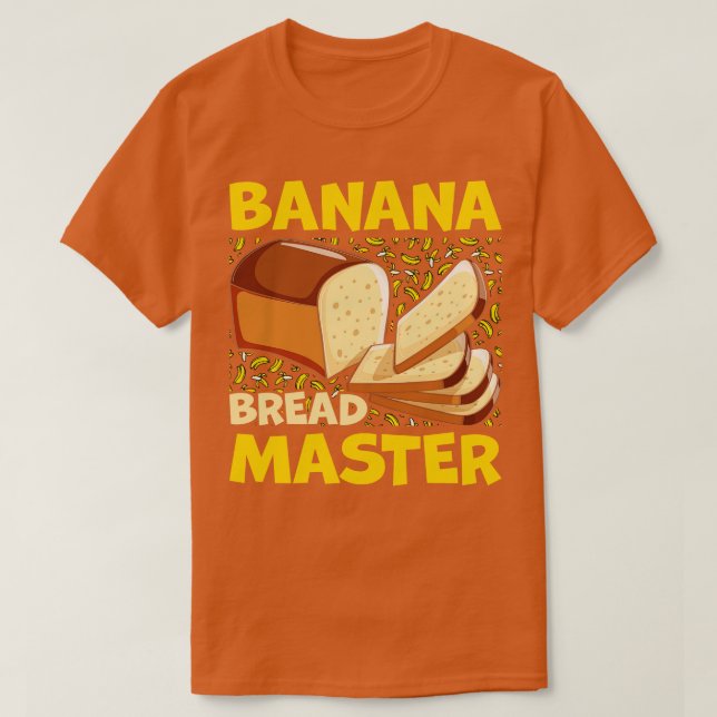 Banana Brot Rezept Schokolade Chip Nuts Vegan T-Shirt (Design vorne)