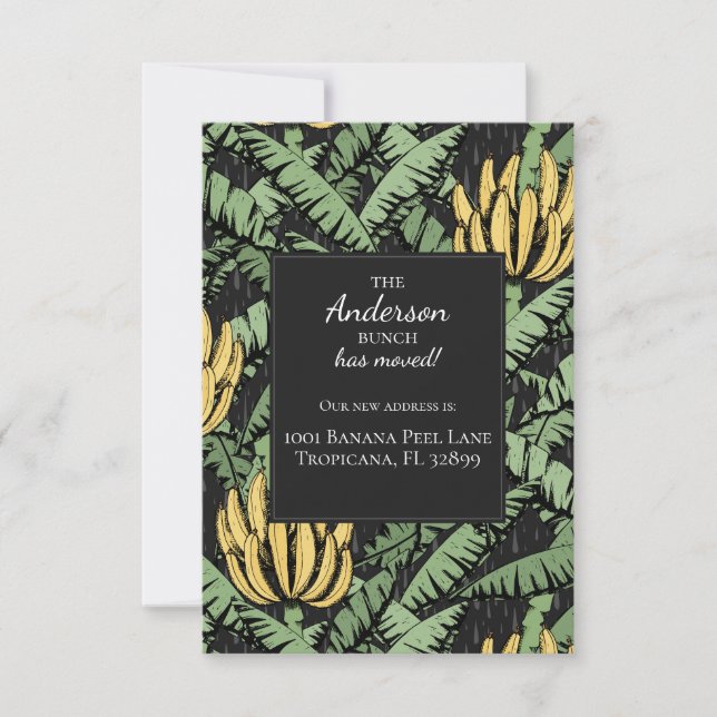 Banana Bunch Neue Ankündigungskarten für die Adres Mitteilungskarte (Vorderseite)