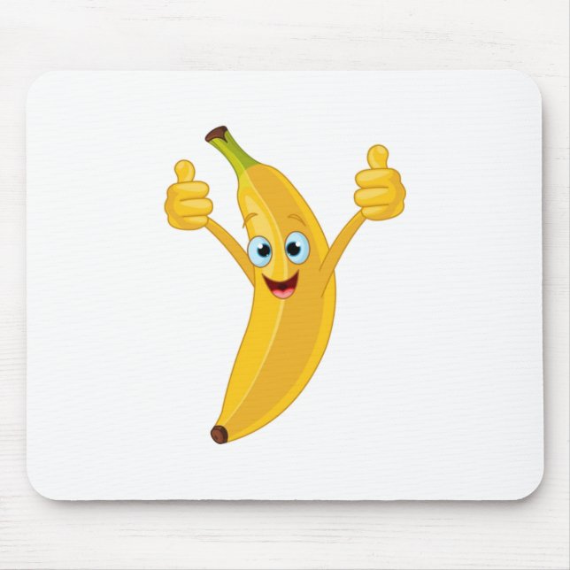 Banana Cartoon Design Mousepad (Vorne)