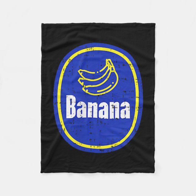 Banana Cket Sticker Funny Fruit Diy Easy Halloween Fleecedecke (Vorderseite)